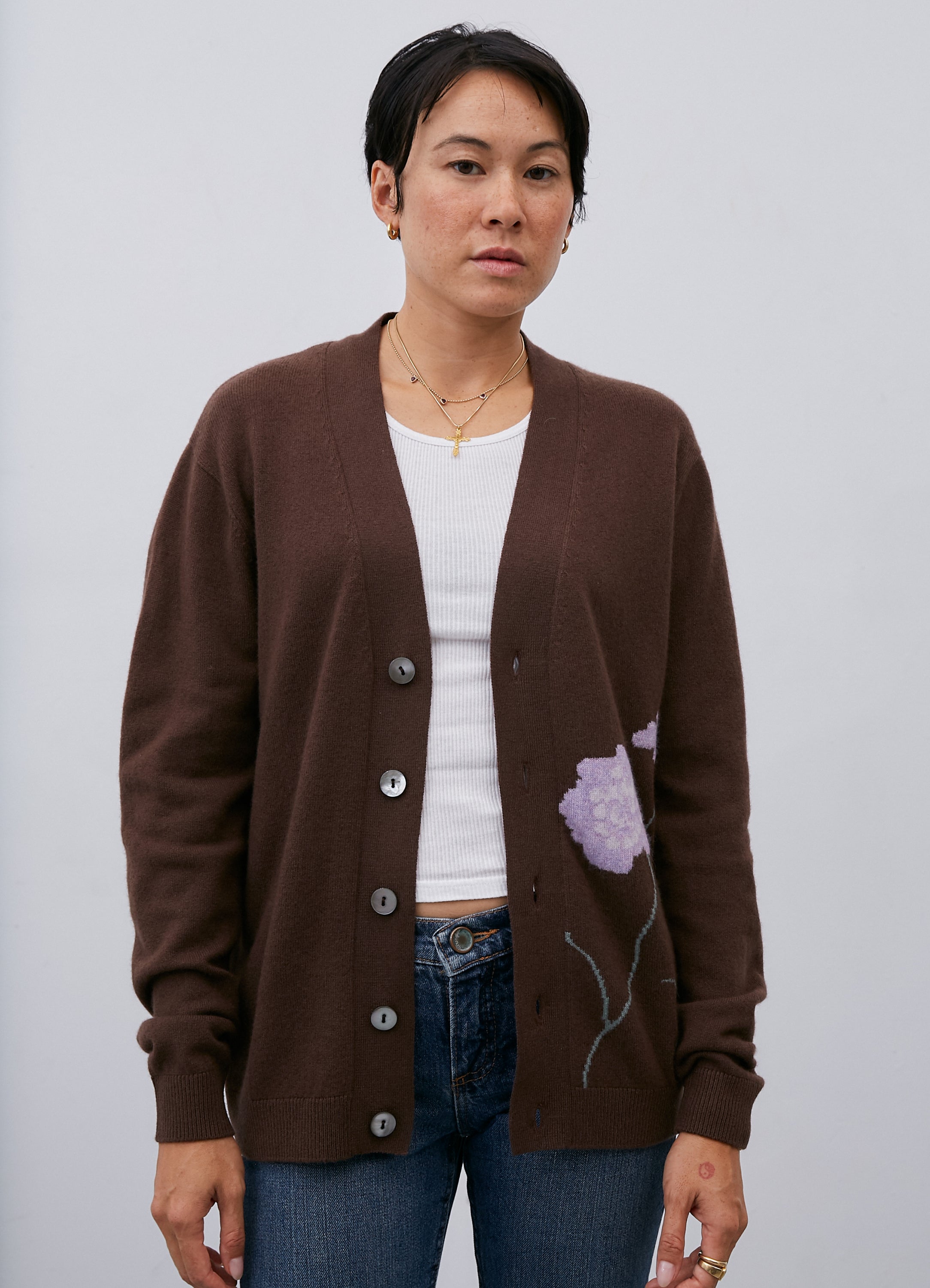 Model’s height 5’ 8”. Model wears a size Extra Small