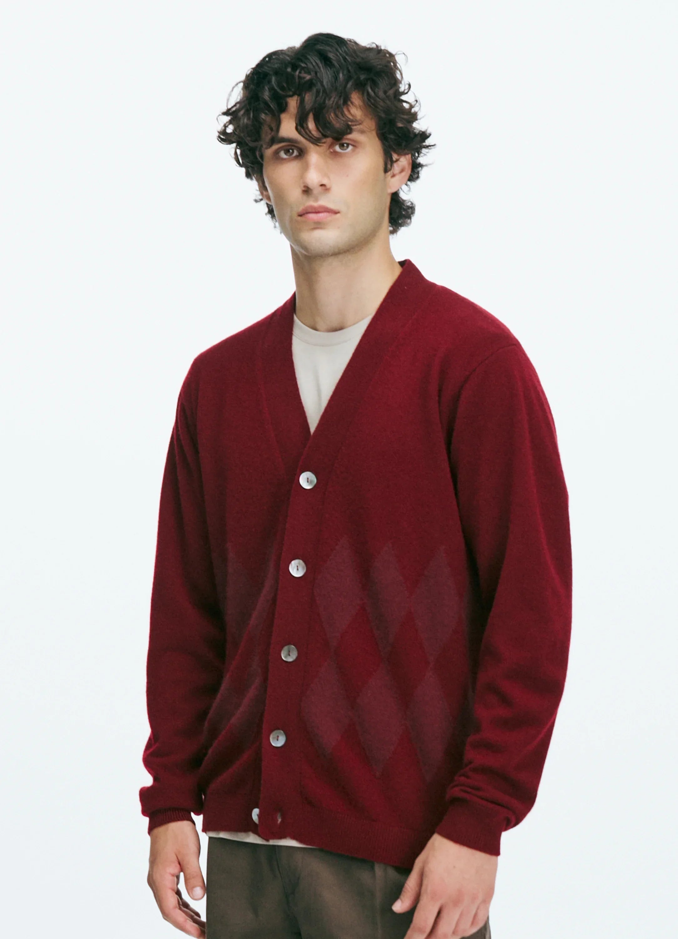 Model's height 6' 2.5". Model wears a size Large.