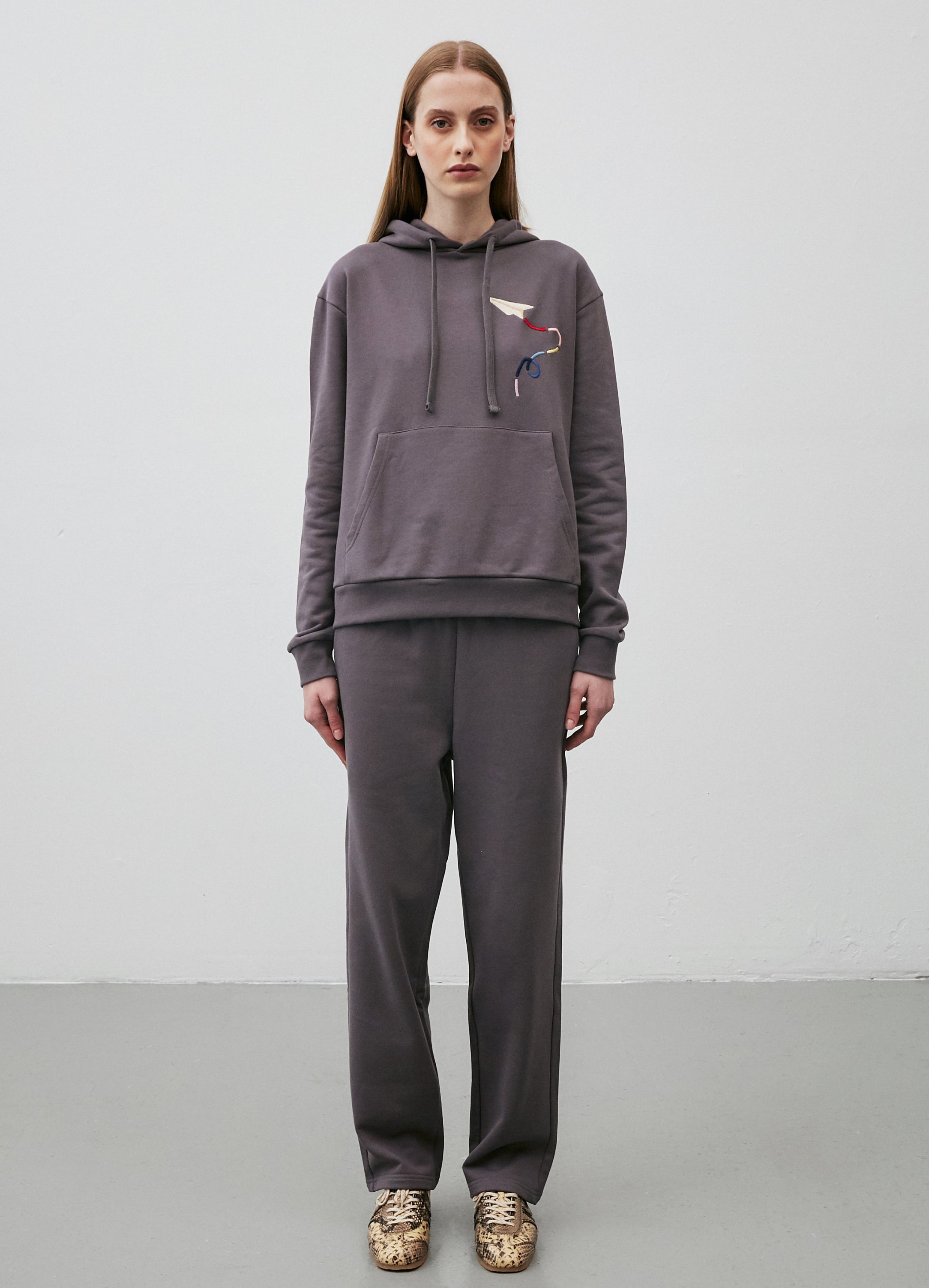 Model’s height 5’ 11”. Model wears a size Extra Small.