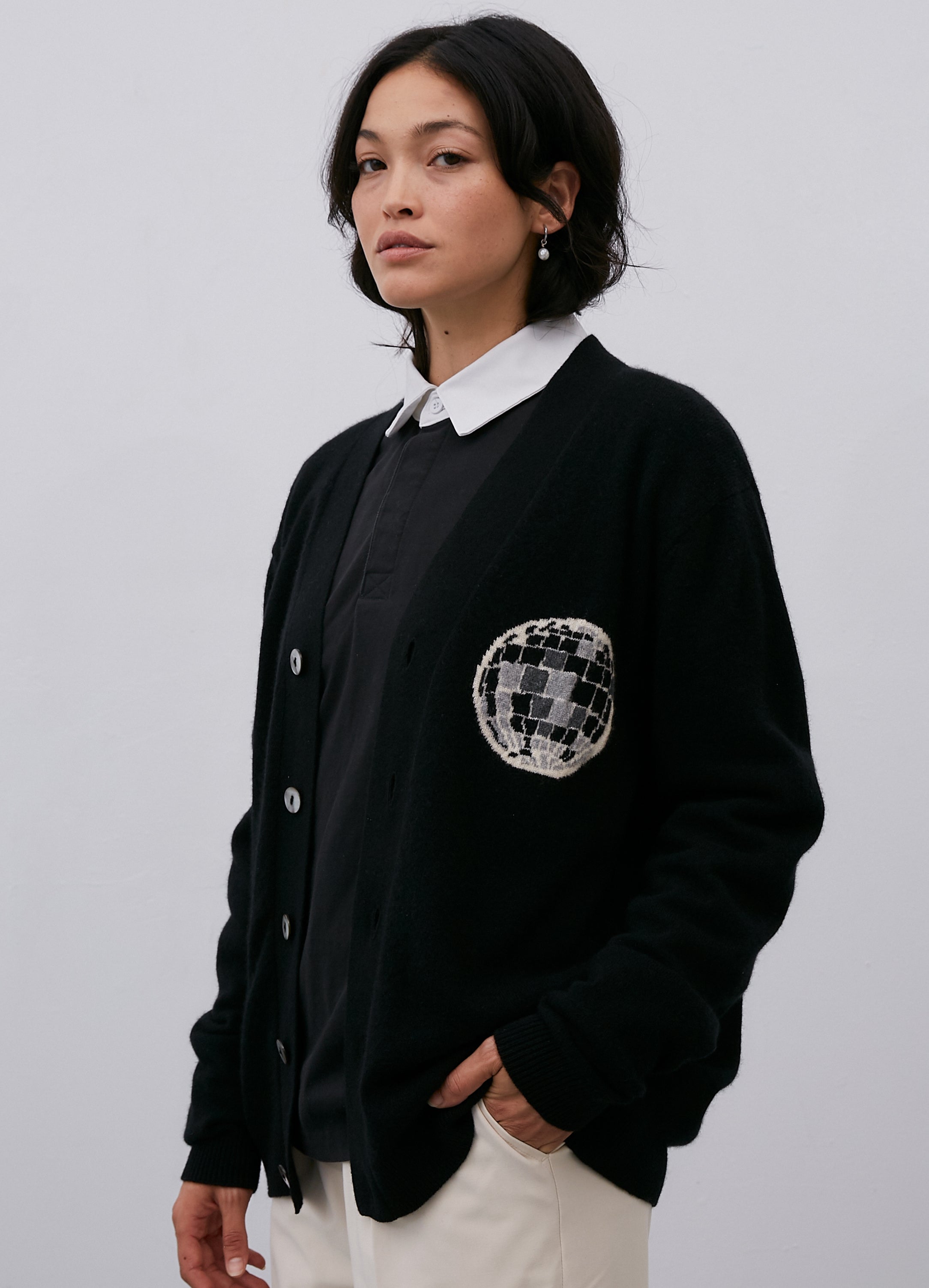 Model’s height 5’ 8”. Model wears a size Extra Small